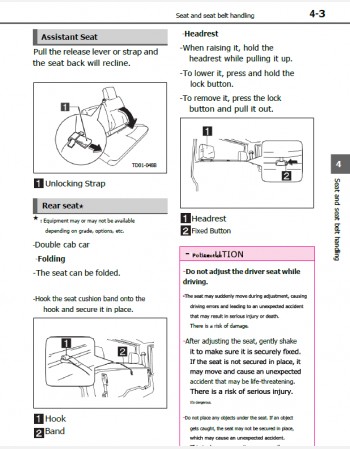 toyota dyna cargo 2023-2024 owners manual in english